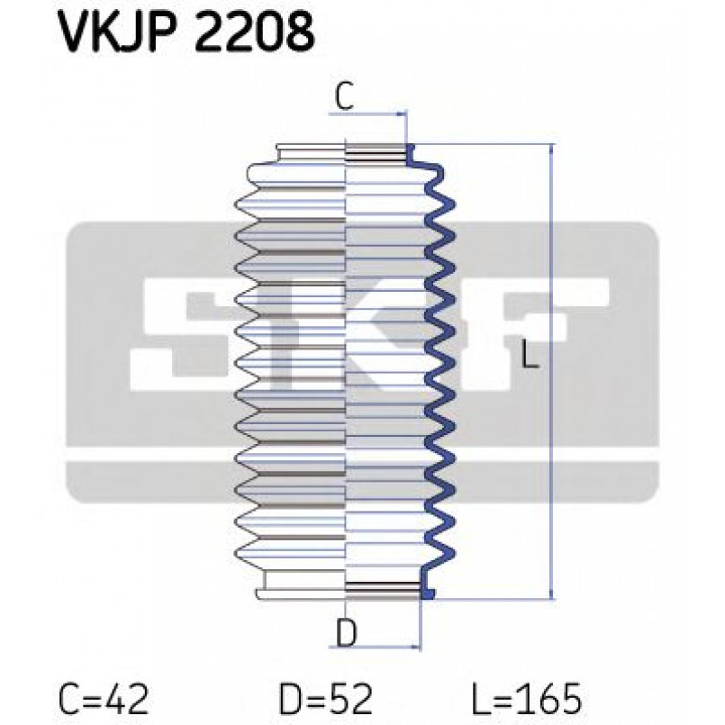 VKJP 2208 SKF - Пильовик привідного валу